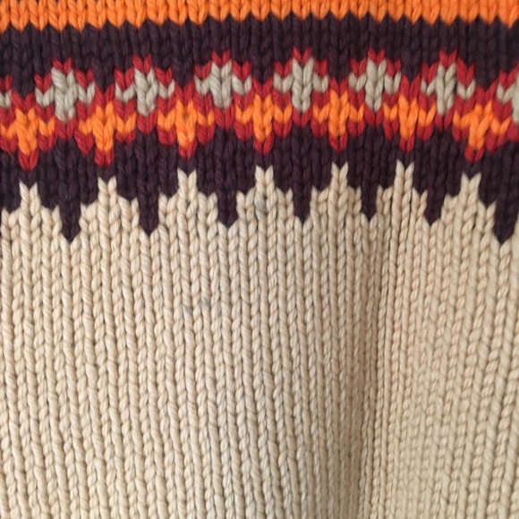 Vintage HANDKNIT CURLING SWEATER Wool unisex - Picture 11 of 16